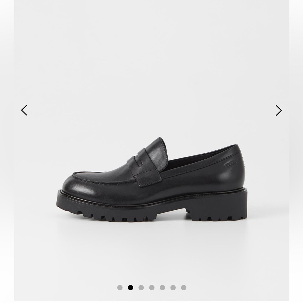 Vagabond Kenova Black Leather Loafers